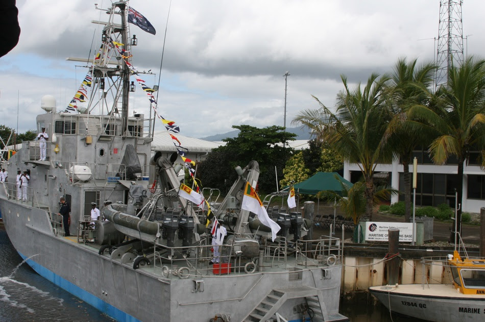 Ex-ACV Corio Bay Ceremonially dressed for the Occasion