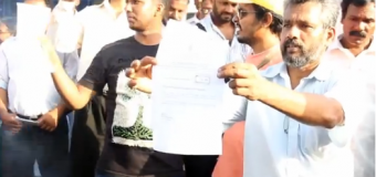 Anti-Lanka Pro-LTTE NGO Activists Burn Warning Notice