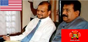 US sitizen V. Rudrakumaran with US band LTTE Tamil terrorist leader V. Prabakaran