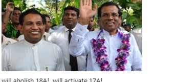 Common Presidential Candidate with Pro-13A+ Rajitha