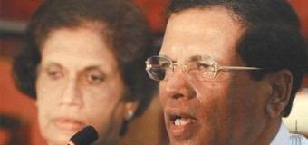Sirisena sinking in corrupt deals of UNP and Chandrika