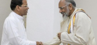 Wigneswaram holds President’s hands respectfully and stabs him in the back