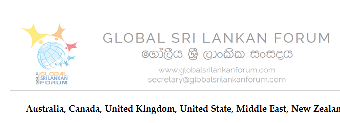 Press Release of Global Sri Lankan Forum on Arrest of Security Forces Members