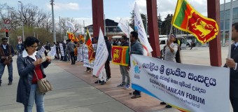 Global Sri Lankans Staged a Demonstration in Geneva
