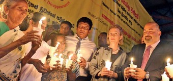 US Ambassador Attend Candle light vigil for missing Tamils with Pro-LTTE Tamil Terrorists