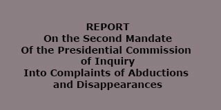 On the Second Mandate Of the Presidential Commission of Inquiry Into Complaints of Abductions and Disappearances by Maxwell Paranagama