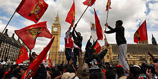 Global Sri Lankan Forum Officials Met Lord Naseby at the UK Parliament