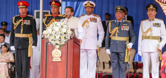 Sirisena at the Victory Day Celebration