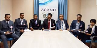 ශ්‍රී ලාංකික විද්වත්තු ප්‍රථම වරට ජිනීවාහී එක්සත් ජාතීන්ගේ මූලස්ථානය තුල මාධ්‍ය සාකච්ඡාවක