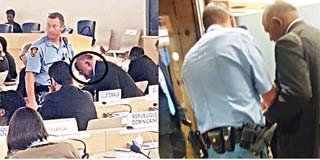 ජිනීවා සමුළුවට කඩා වැදී කොටි හිතවතා කොල බෙදයි; සැකකරු අත්අඩංගුවට