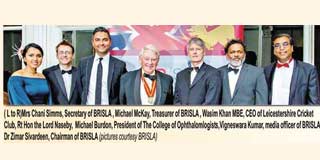 Naseby receives award from Dauris<br>British Sri Lanka Association Accolades 2018