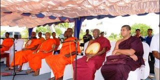 Buddhist Temple Re-Established in the Land Grabbed by Tamils  in KKS