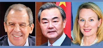 RUSSIAN, CHINESE FOREIGN MINISTERS AND A SENIOR US OFFICIAL IN COLOMBO NEXT WEEK
