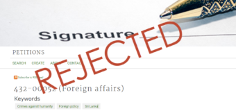 Government of Canada Rejects Petition by MP Gary Anandasangaree and TGTE