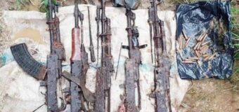 LTTE weapons surfaces during rain in Jaffna