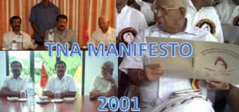 TNA was formed by LTTE & contested December 2001 elections