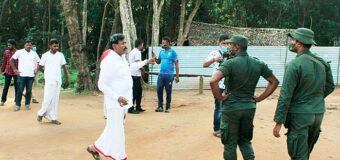 දෙමළ මන්ත‍්‍රී මුලතිව් කුරුඳුමලේ පුරා ස්ථානයට බලහත්කාරයෙන් ඇතුළුවීම