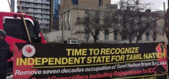 Protesters  Support Tamil Elaam Campaign  in Canada