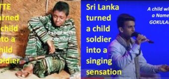 How about thanking Sri Lanka’s Armed Forces for saving Tamil children from becoming Child Soldiers!