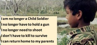 How about thanking Sri Lanka’s Armed Forces for saving Tamil children from becoming Child Soldiers!