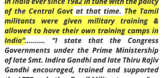 NO TRUTH COMMISSION if India’s training & funding LTTE is not included