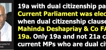 The Controversy over Dual Citizenship in Sri Lanka’s Parliament
