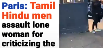 Woman attacked by Pro-LTTE Tamil terrorists diaspora in Frnace.