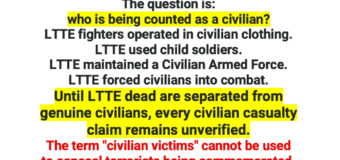 Sri Lanka’s Conflict: Civilians – Civilian Deaths & LTTE Dead