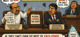 Before demanding a Separate Tamil State, Tamil MPs must first learn to sit next to each other.