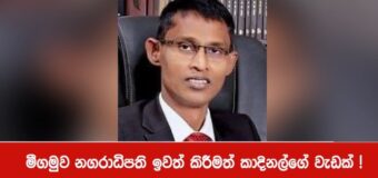 මීගමුව නගරාධිපති ඉවත් කිරීමත් කාදිනල්ගේ වැඩක් !